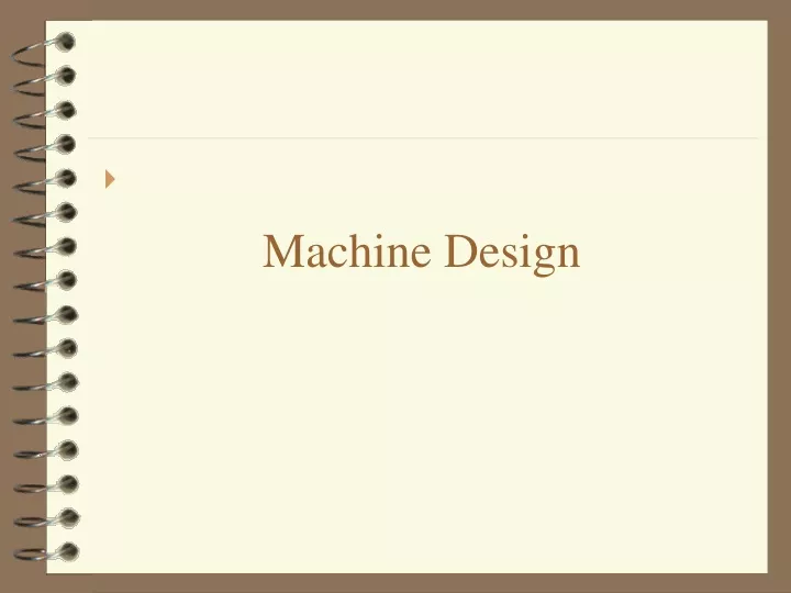 machine design