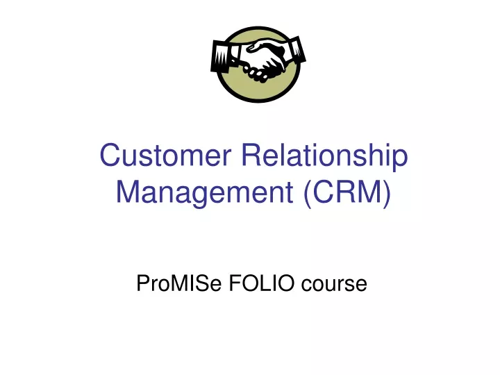 customer relationship management crm