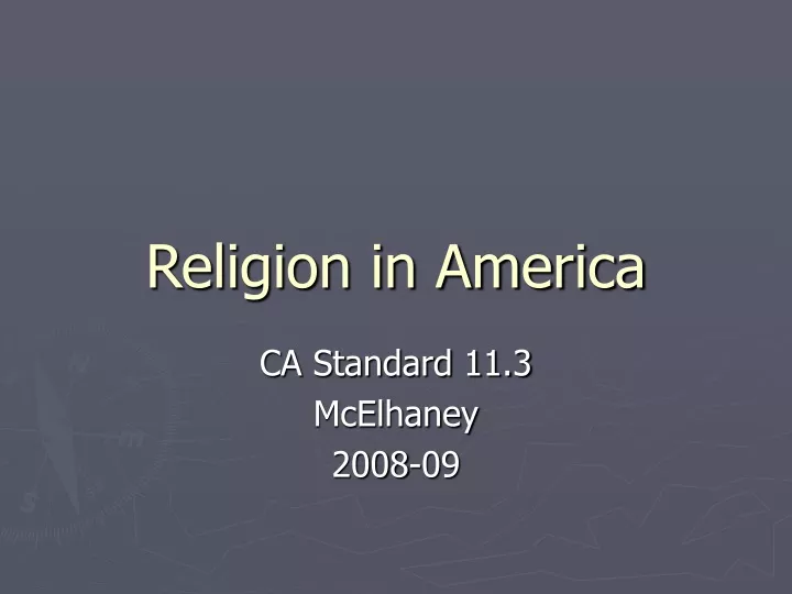 religion in america