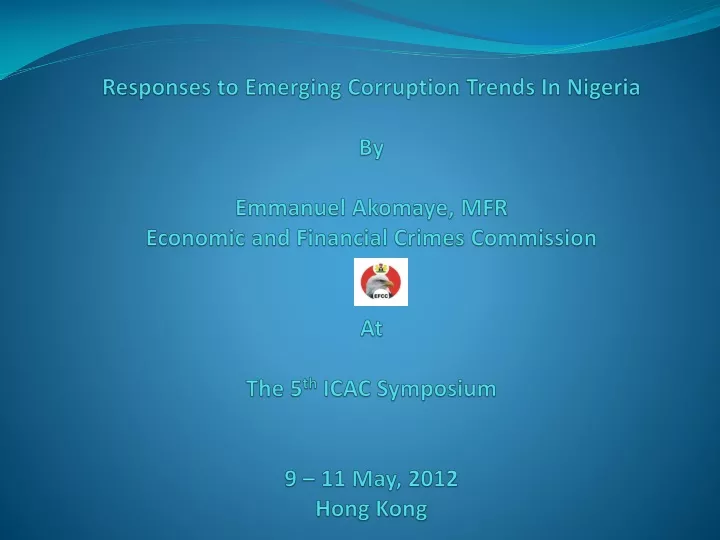 responses to emerging corruption trends