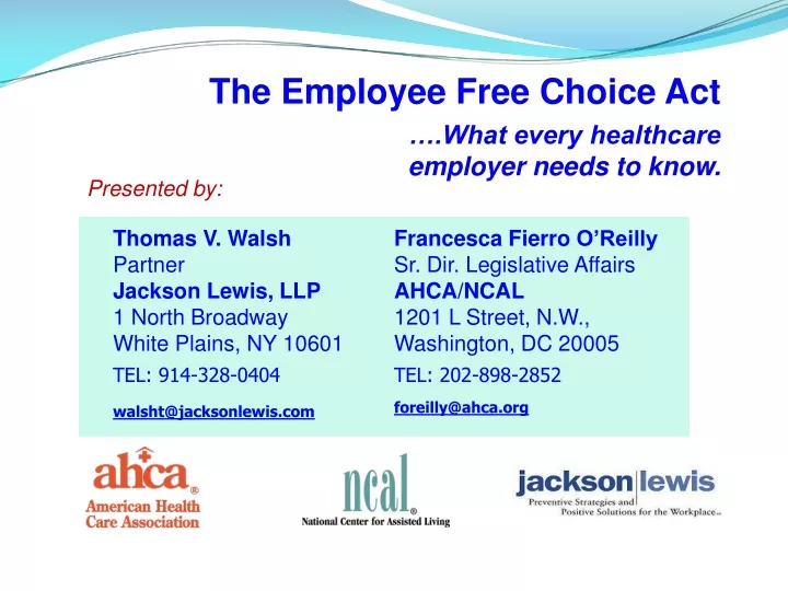 the employee free choice act what every