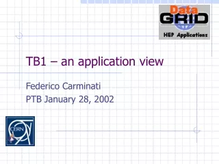 TB1 – an application view