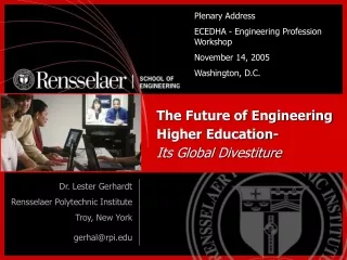 The Future of Engineering  Higher Education- Its Global Divestiture