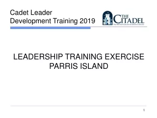 Cadet Leader  Development Training 2019
