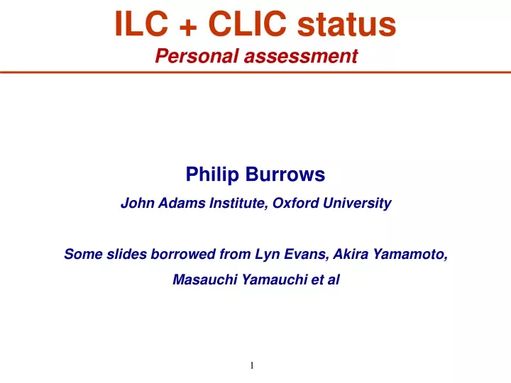 ilc clic status personal assessment