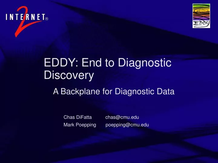 eddy end to diagnostic discovery