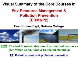 ERM : Efficient &amp; sustainable use of our natural resources