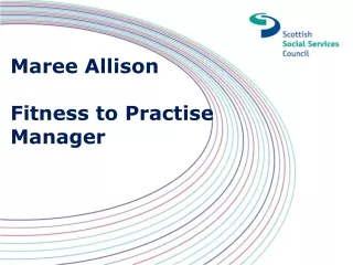 Maree Allison Fitness to Practise Manager