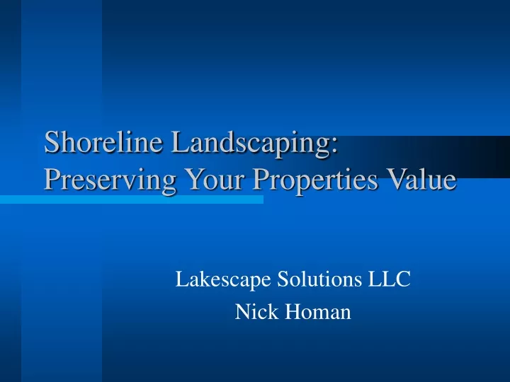 shoreline landscaping preserving your properties value