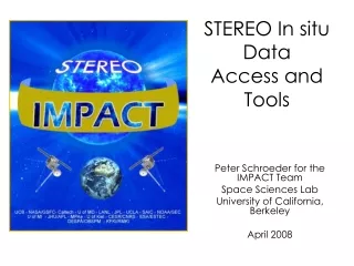 stereo in situ data access and tools