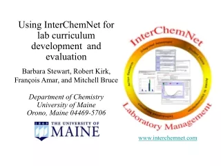 Using InterChemNet for lab curriculum development  and evaluation