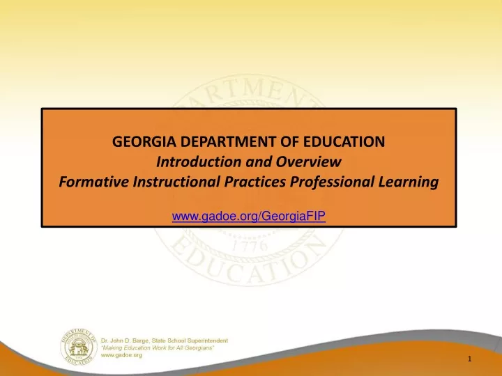 georgia department of education introduction