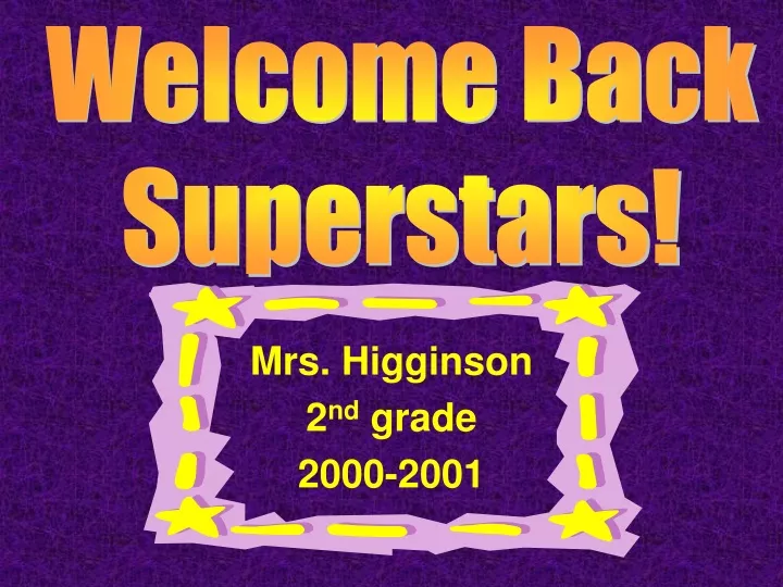 mrs higginson 2 nd grade 2000 2001