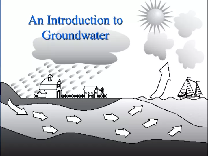an introduction to groundwater