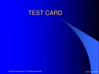 TEST CARD