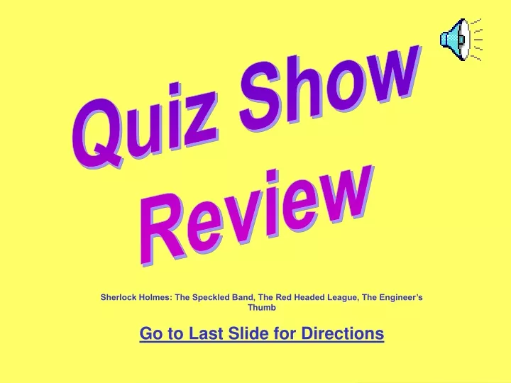 quiz show review