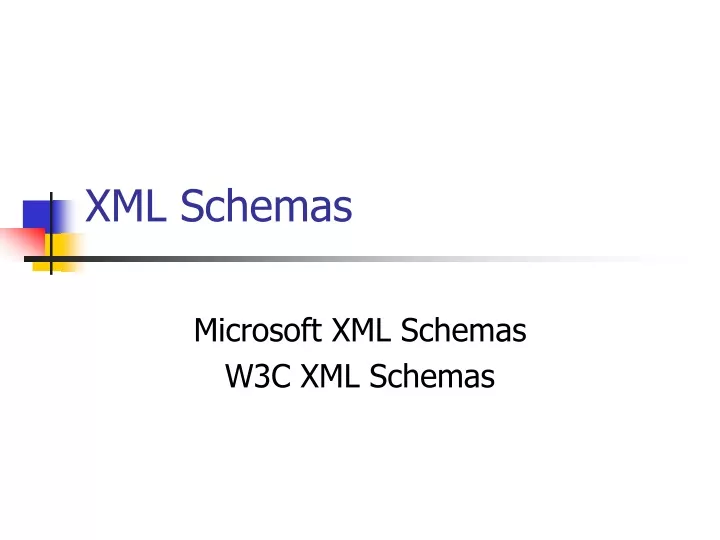 xml schemas