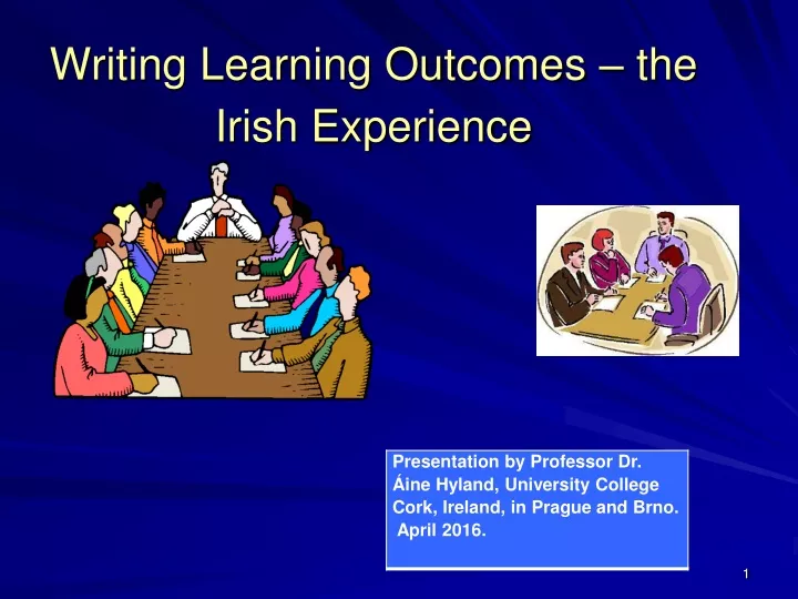 writing learning outcomes the irish experience