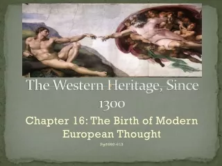 The Western Heritage, Since 1300