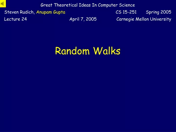 random walks