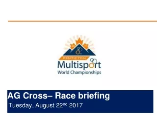 AG  Cross –  Race briefing