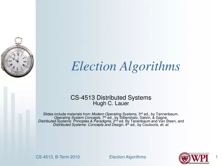 election algorithms