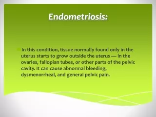 Endometriosis: