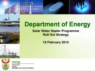 Solar Water Heater Programme  Roll Out Strategy   18 February 2015