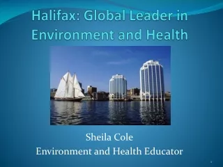 Halifax: Global Leader in Environment and Health