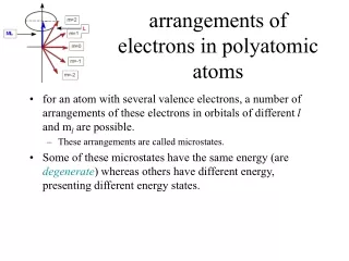 arrangements of electrons in polyatomic atoms