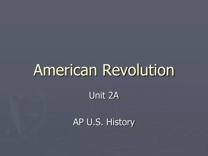 american revolution