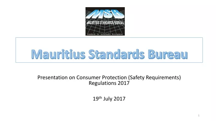 mauritius standards bureau