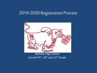 2019-2020 Registration Process