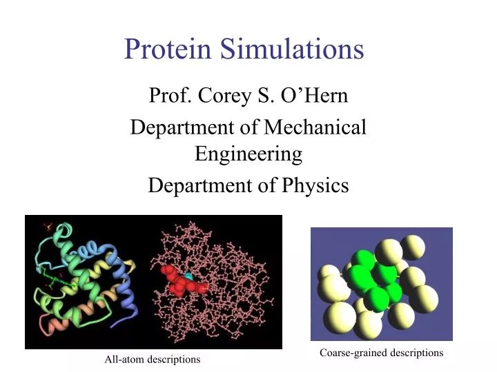 protein simulations