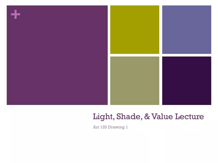 light shade value lecture