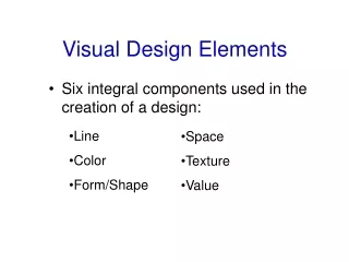 Visual Design Elements