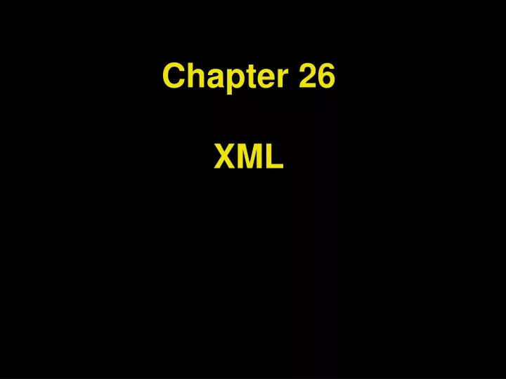 chapter 26 xml