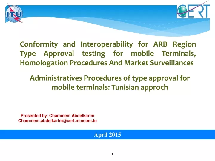 conformity and interoperability for arb region