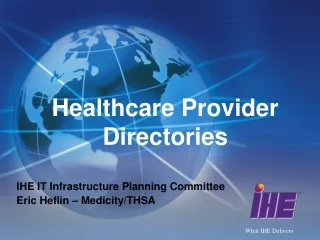 Healthcare Provider Directories