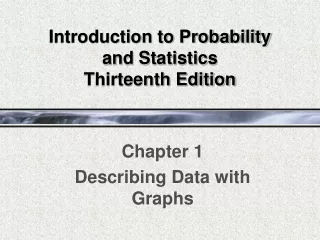 Introduction to Probability  and Statistics Thirteenth Edition