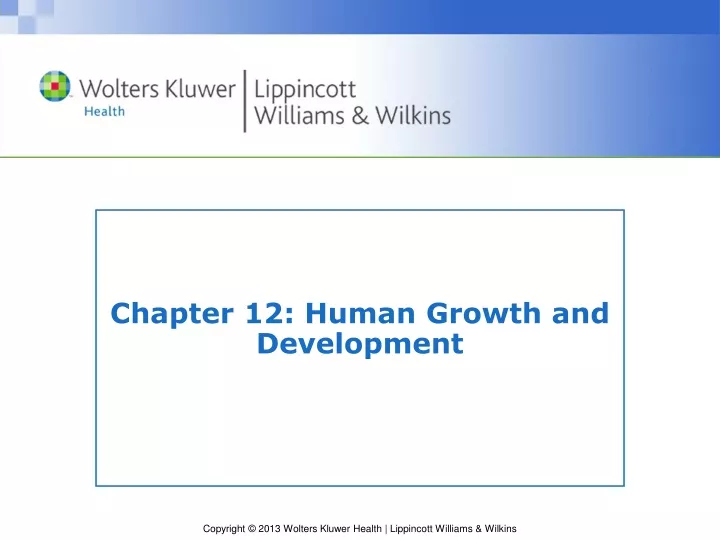 chapter 12 human growth and development
