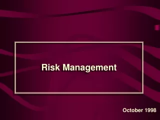 Risk Management