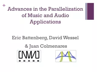 Advances in the Parallelization  of Music and Audio Applications