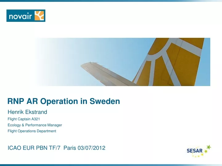 rnp ar operation in sweden