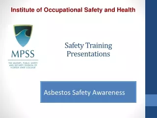 Safety Training  Presentations