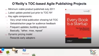 O’Reilly’s TOC-based Agile Publishing Projects