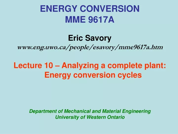 energy conversion mme 9617a eric savory