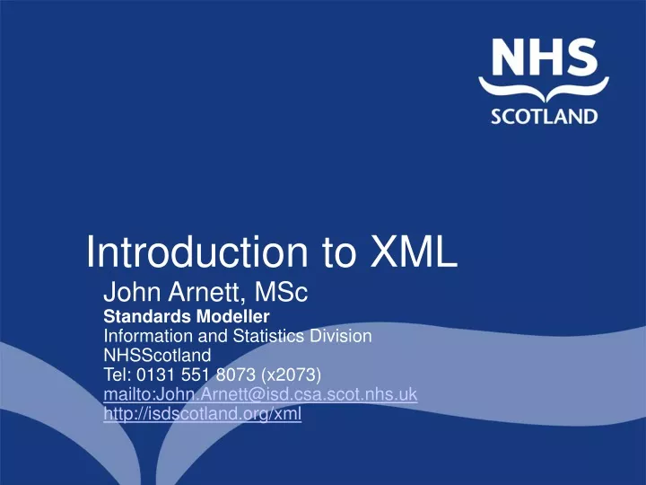 introduction to xml