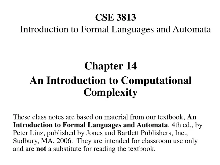 cse 3813 introduction to formal languages and automata