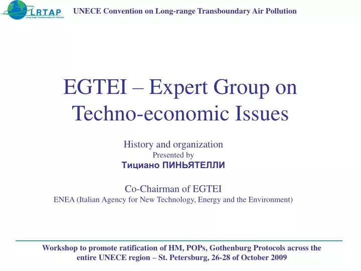 egtei expert group on techno economic issues